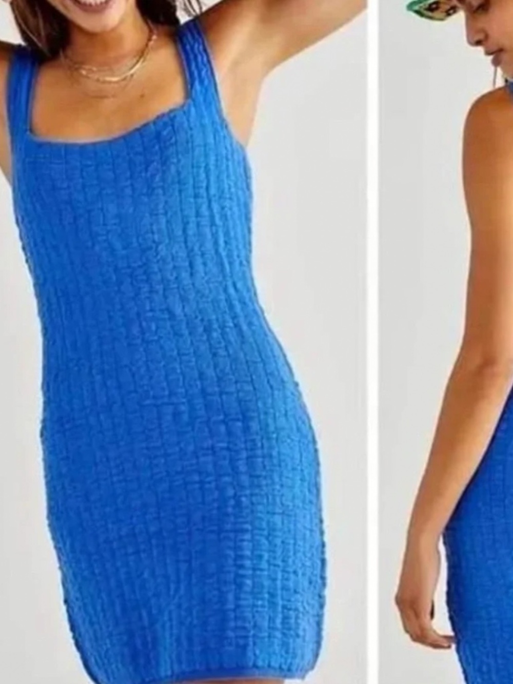 Free People Blue Mini Dress